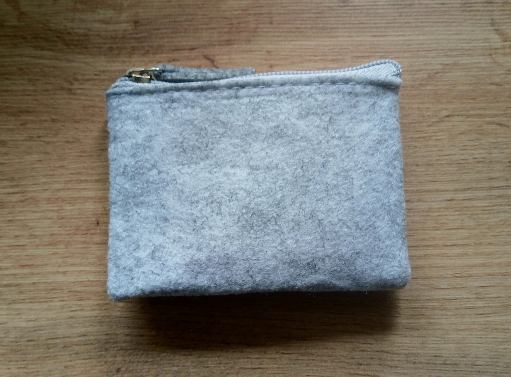 Schattige teckel portemonnee, hondenmuntenhouder met rits, vilten creditcardhouder, cadeau voor een hondenliefhebber