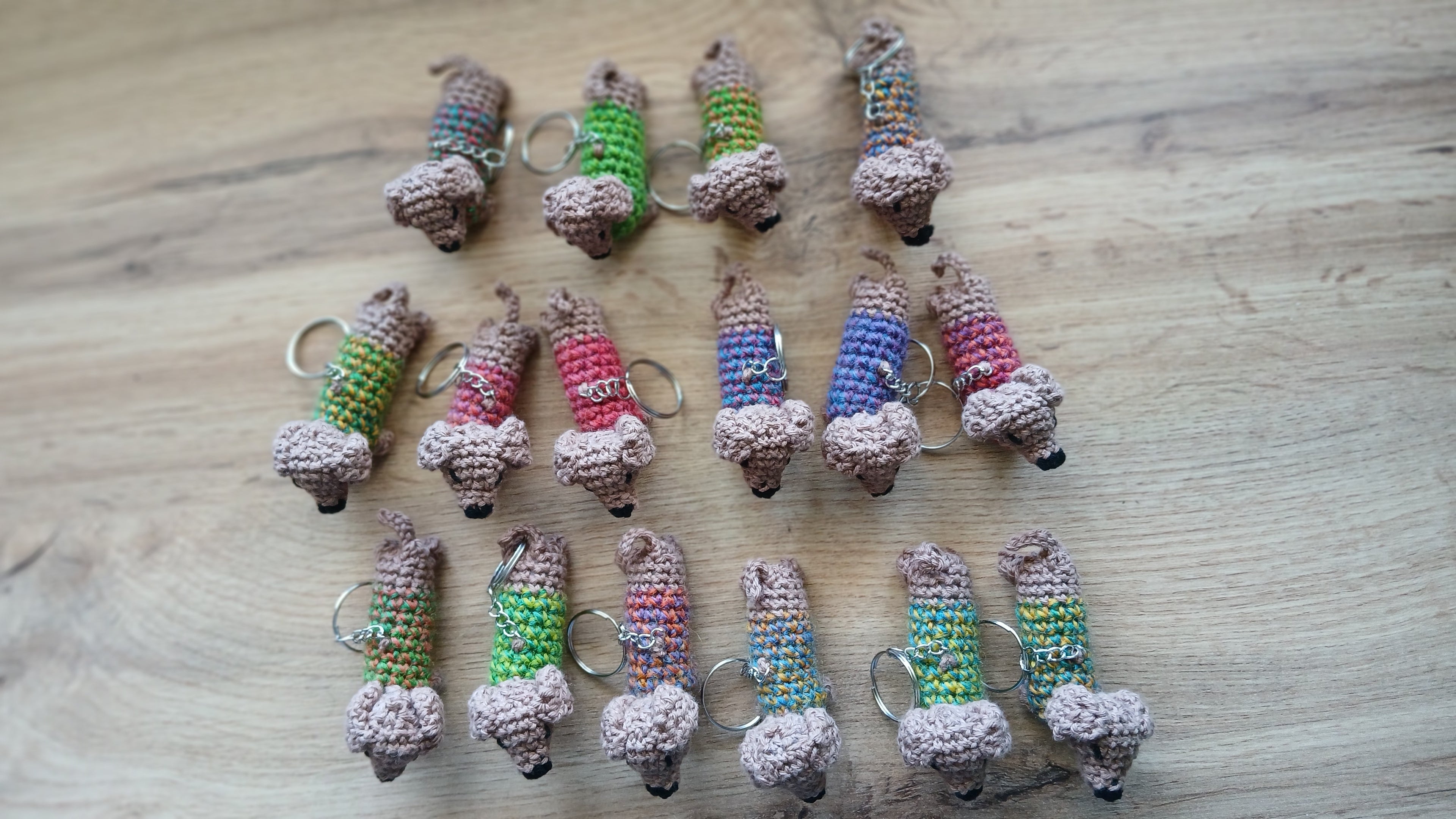 Weiner dog keychains 