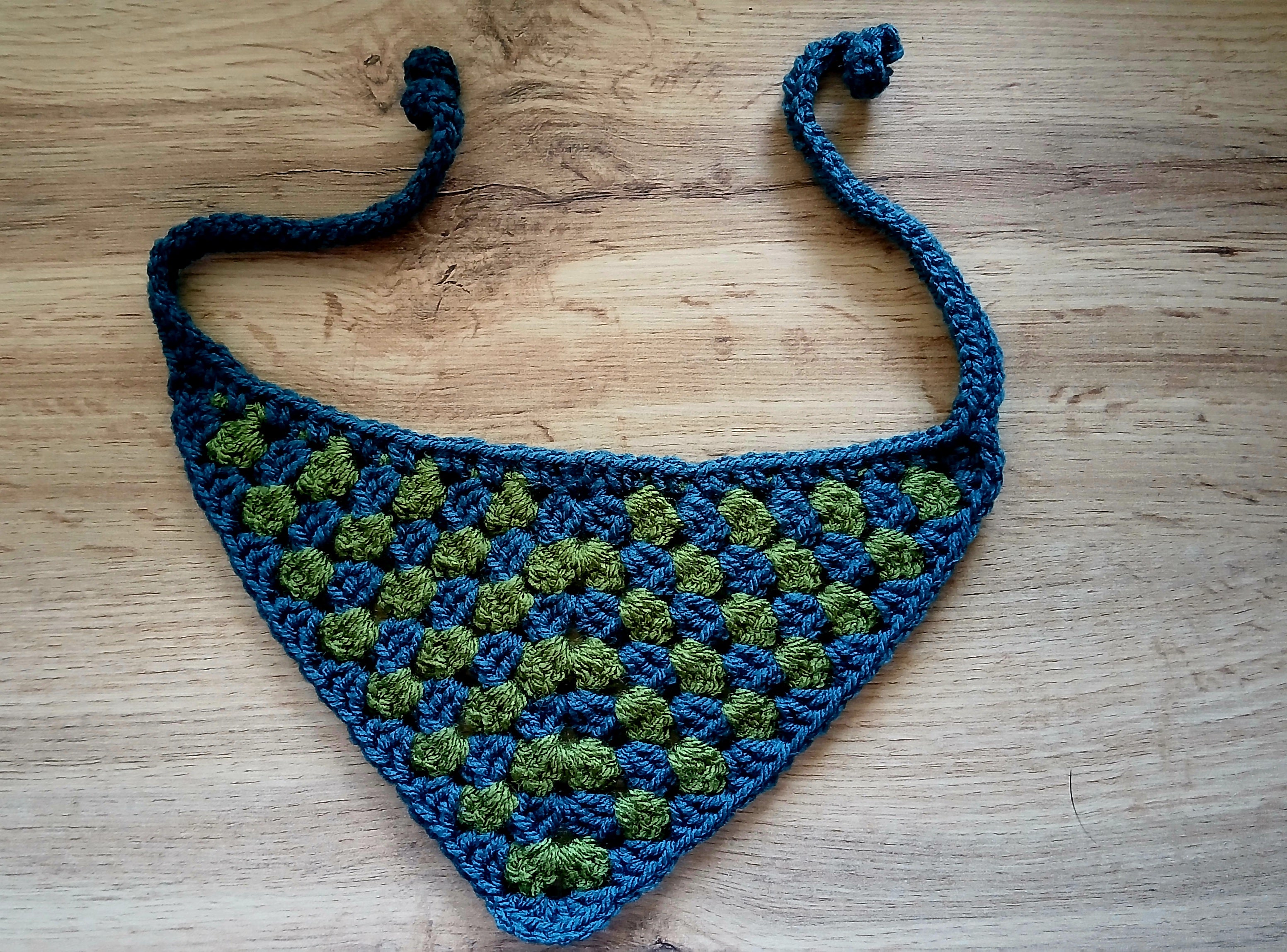 A green bandana for a medium dog