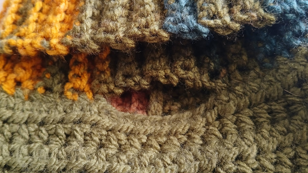 A close up of an opening for a dog leash