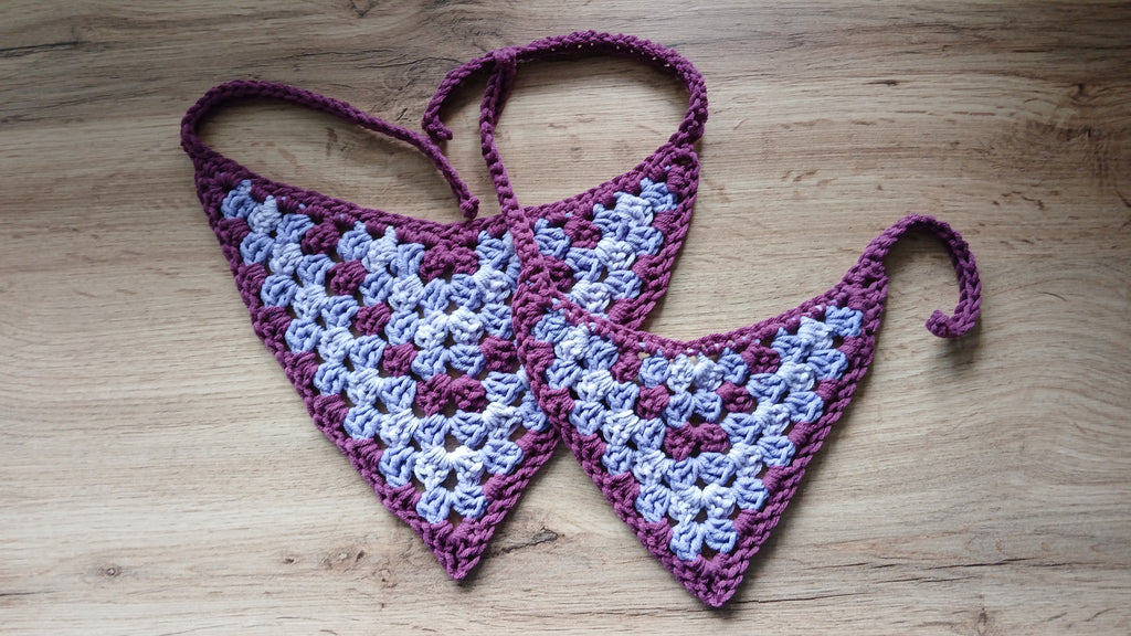 Purple bandanas for pets