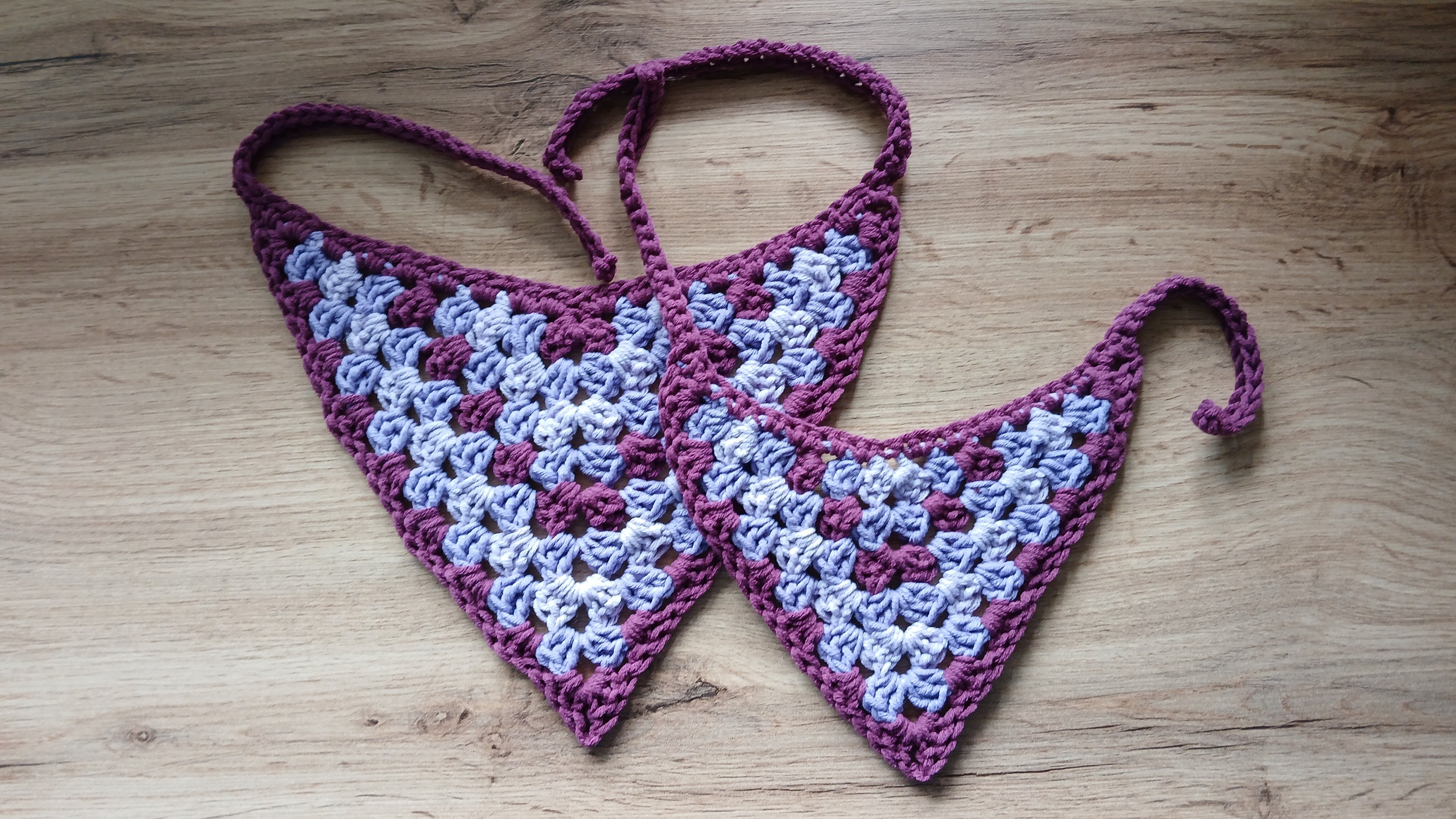 Purple bandanas for pets