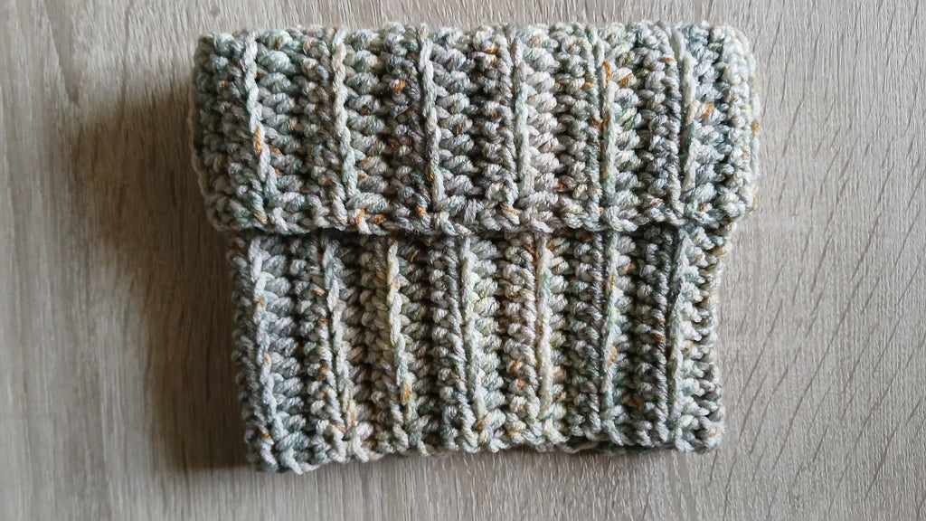 A flatlay of rolled up dog snood 