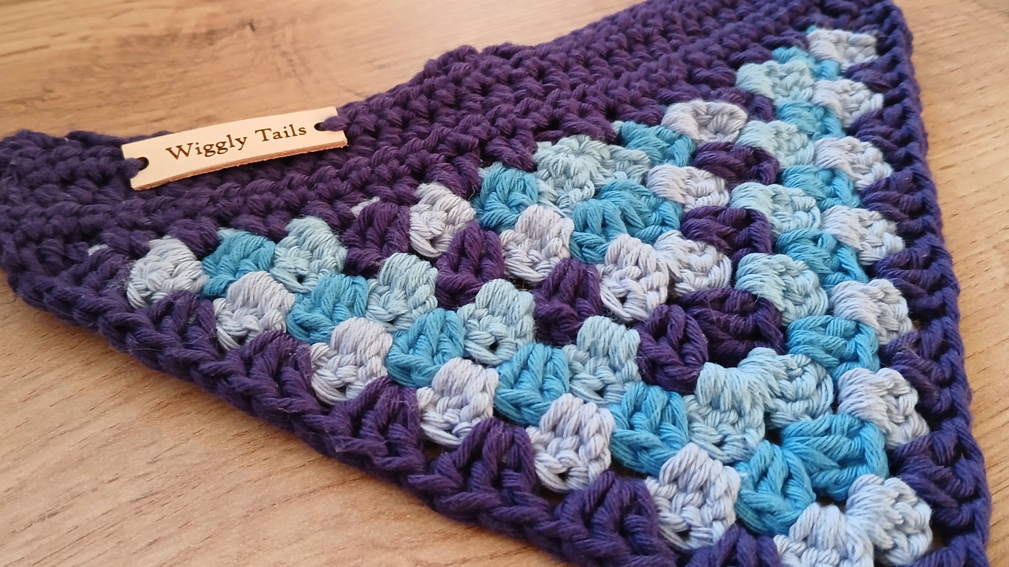 Close up of dog bandana 