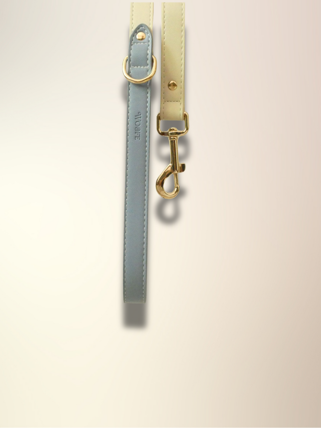 Blue Vegan Leather Leash