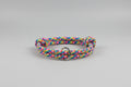 Colorful braided dog collar 
