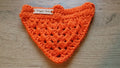 Extra kleine feloranje hondenbandana, om over de halsband te schuiven - Koningsdag Special