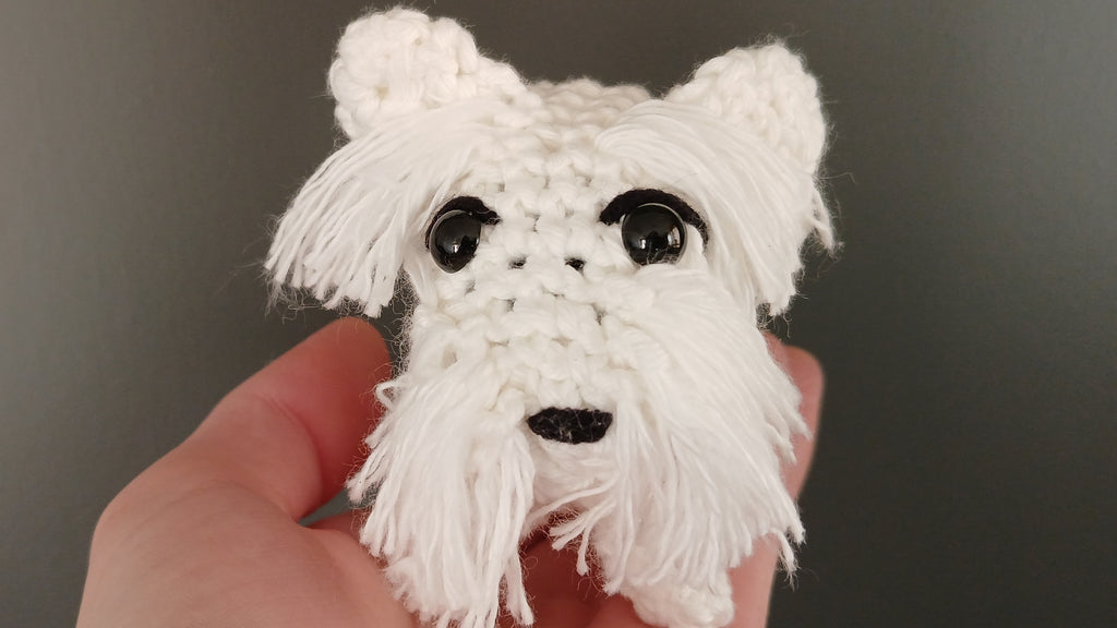 Westie Keychain, West Highland White Terrier Zipper Pendant