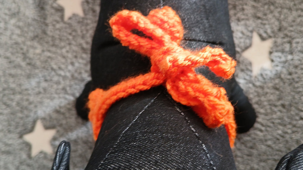 Orange Crochet Dog Bandana - Size XS-XL - Koningsdag Dog Neckwear