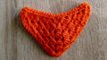 Orange Crochet Dog Bandana - Size XS-XL - Koningsdag Dog Neckwear