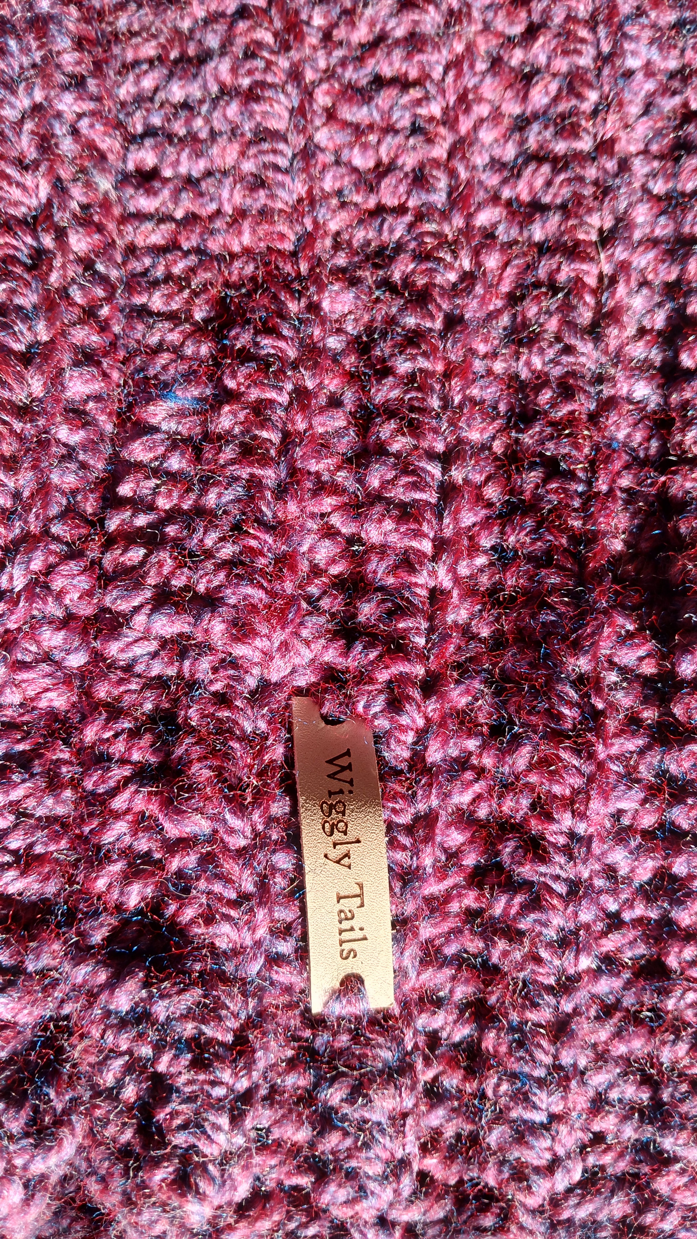 Purple Dog Snood, Crochet Dog Scarf, Handmade Pet Neck Warmer