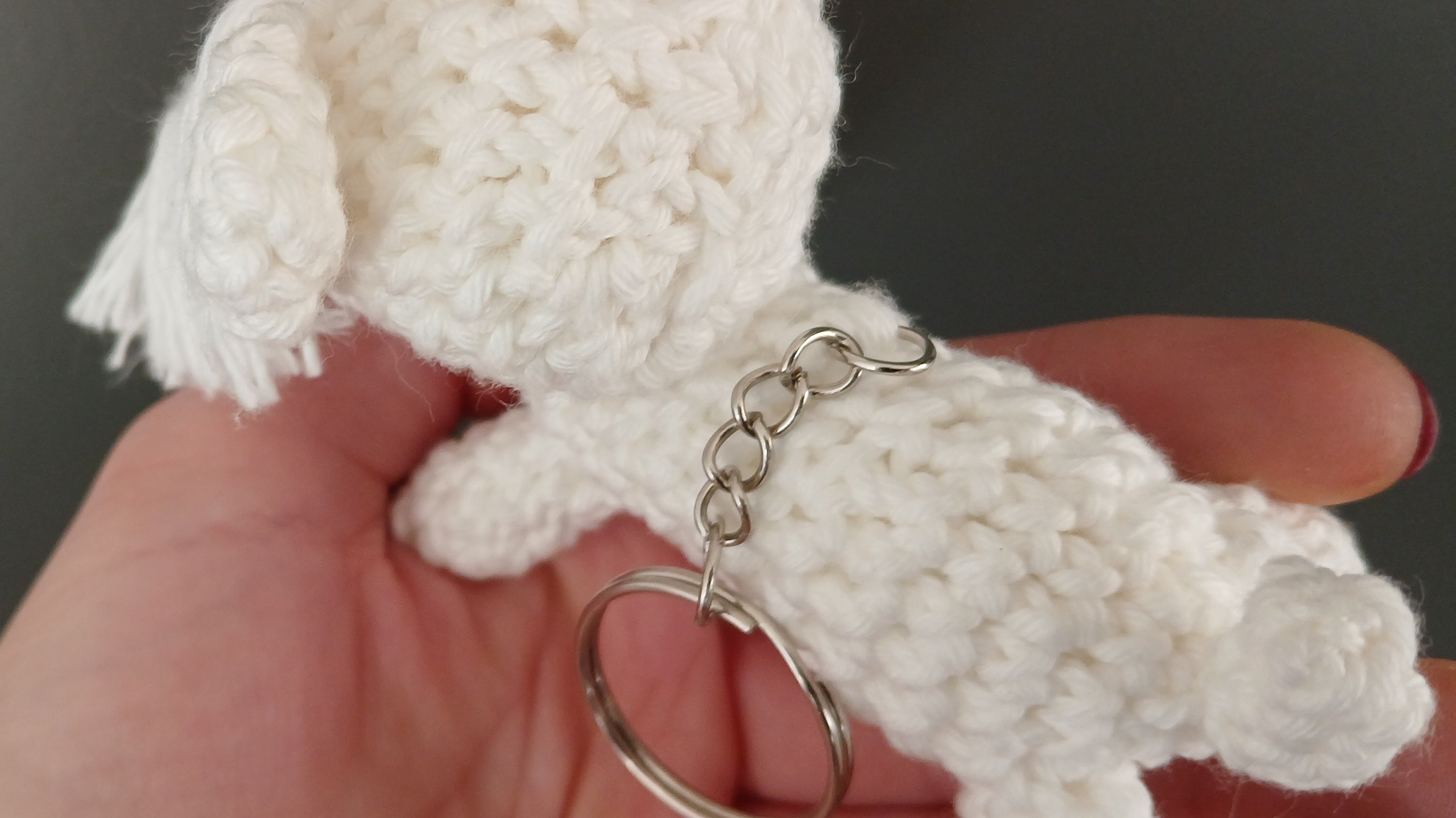 Westie sleutelhanger, West Highland White Terrier ritssluiting hanger